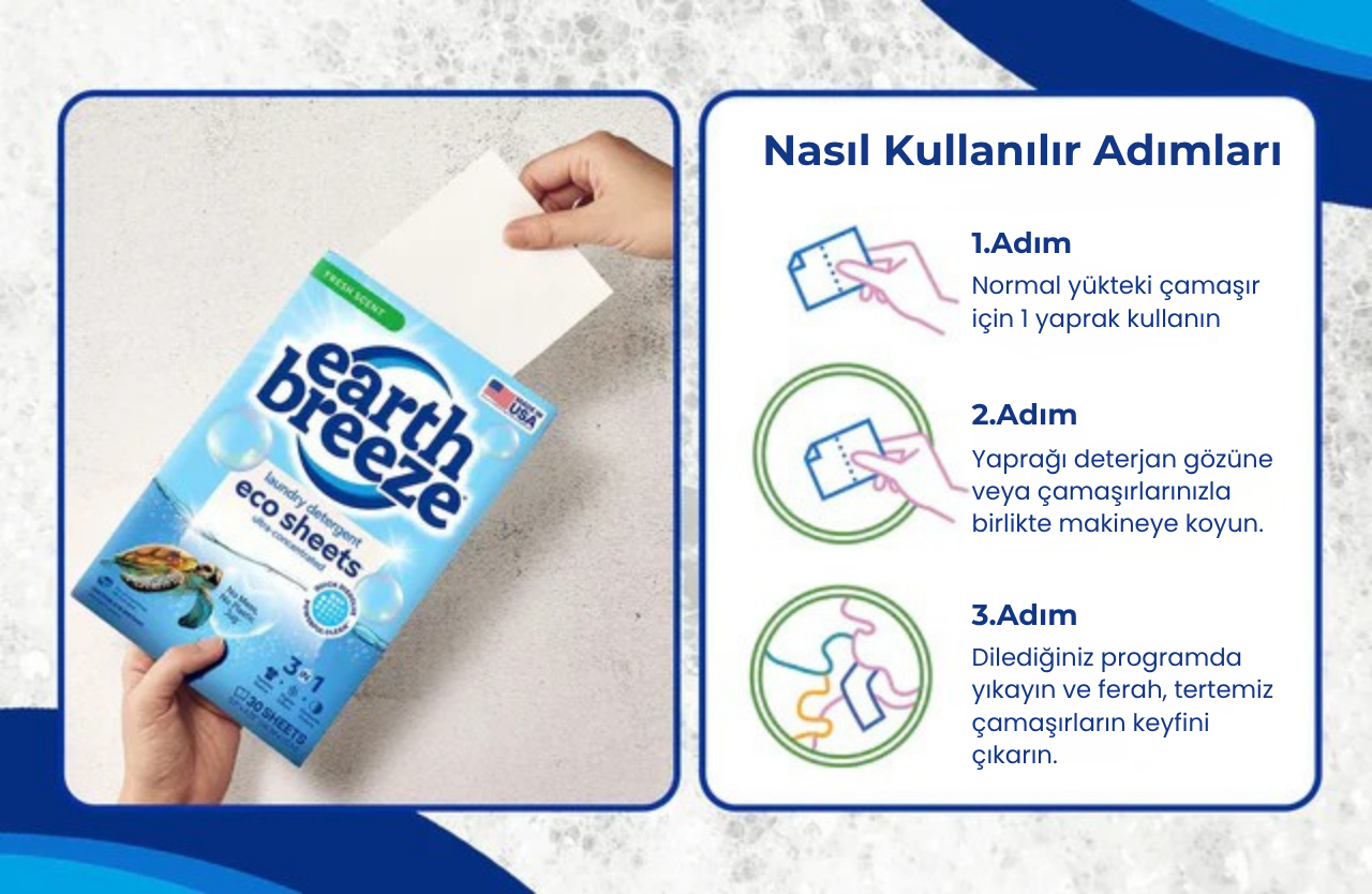 Doğa Dostu Kağıt Çamaşır Deterjanı